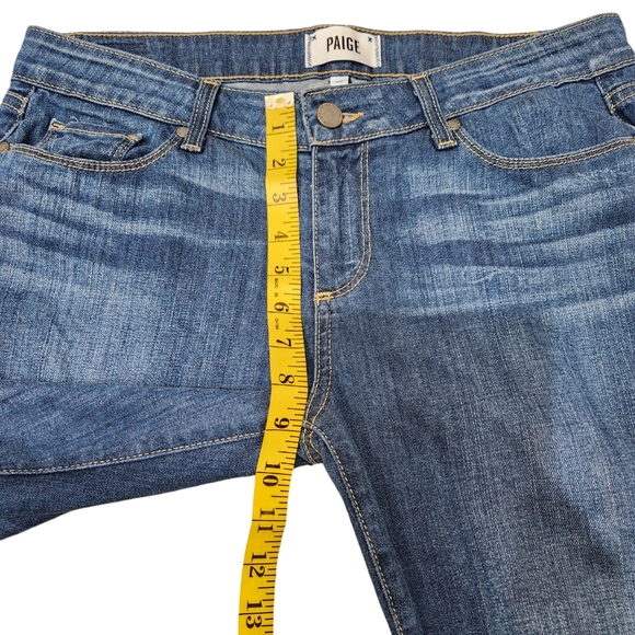 PAIGE Blue Skyline Ankle Peg Mid-Rise Jeans Lightweight Size 29 - Picture 7 of 9